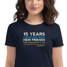 Load image into Gallery viewer, 15 Years of Countless Rides, Women&#39;s Short Sleeve T-Shirt