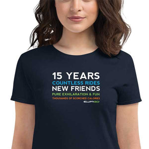15 Years of Countless Rides, Women's Short Sleeve T-Shirt