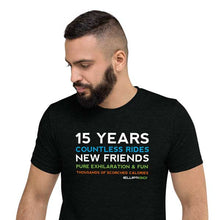 Load image into Gallery viewer, 15 Years of Countless Rides Unisex T-Shirt