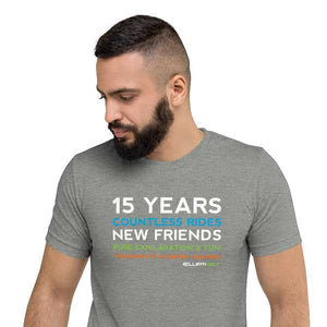 15 Years of Countless Rides Unisex T-Shirt