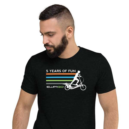 T-Shirt, 5 Years of Fun Stripes, Men's Short Sleeve