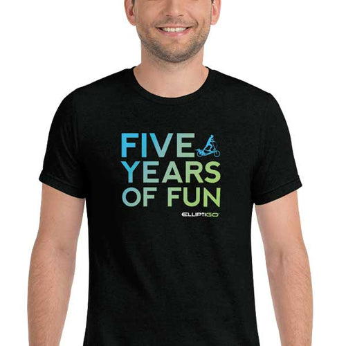T-Shirt, 5 Years of Fun Big and Bold, Men's Short Sleeve