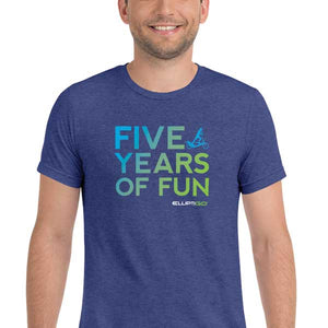 T-Shirt, 5 Years of Fun Big and Bold, Unisex Short Sleeve
