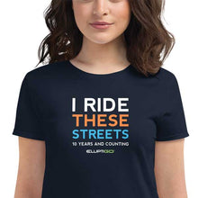 Load image into Gallery viewer, T-Shirt, 10 Years I Ride These Streets, Women&#39;s Short Sleeve